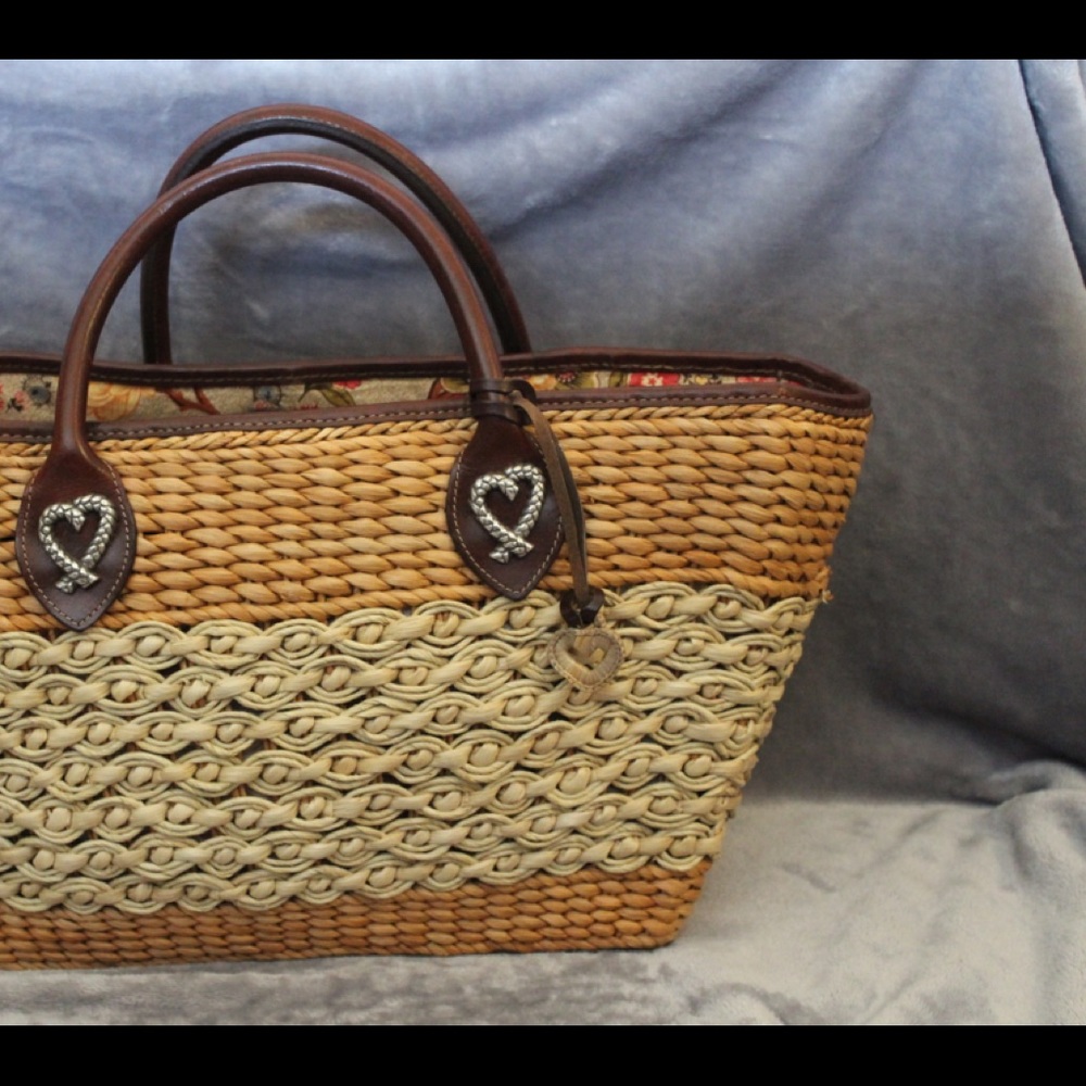 Straw Brighton purse